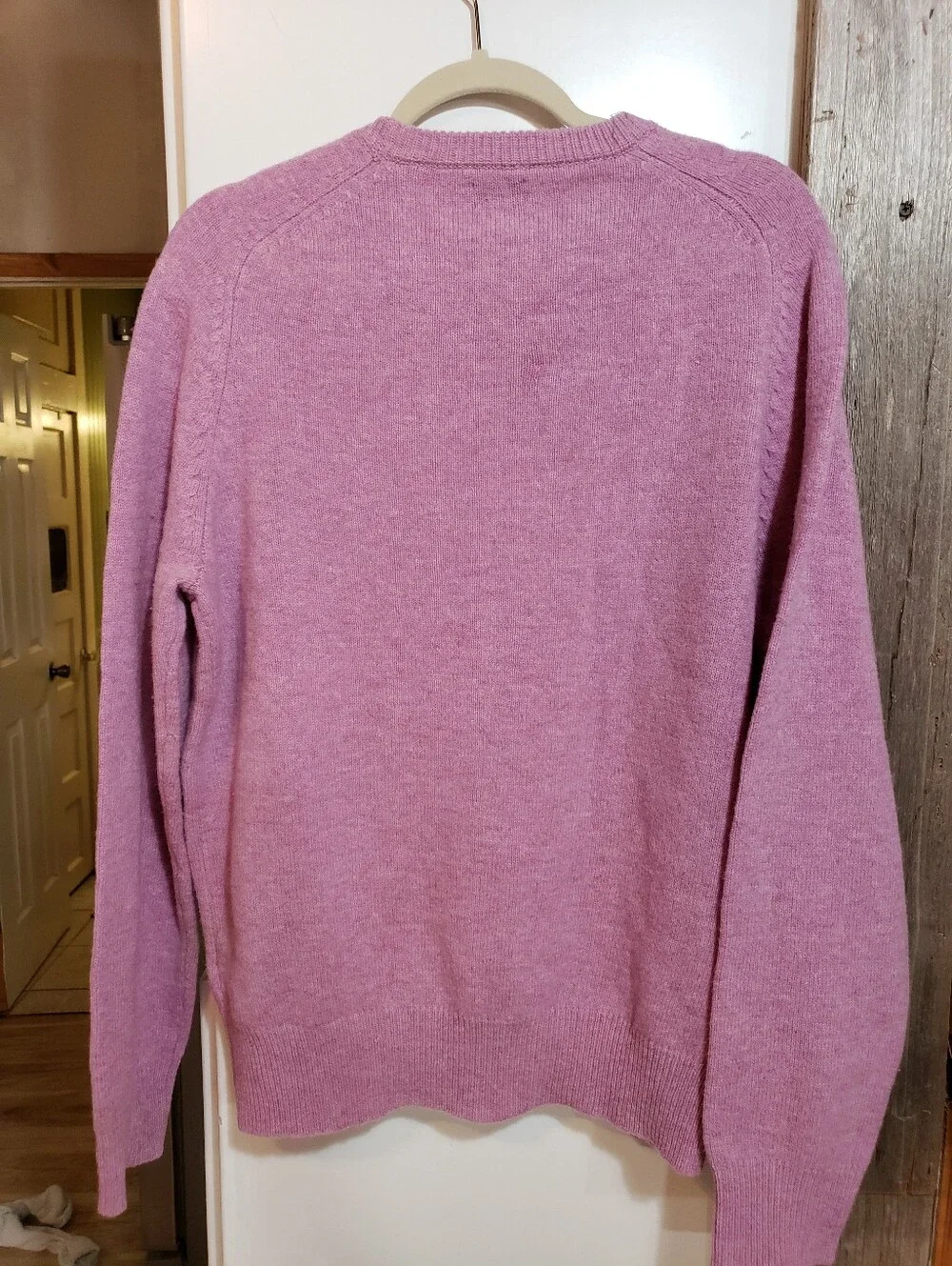 J.crew XL 100%lambwool Sweater Lilac Pink/purple